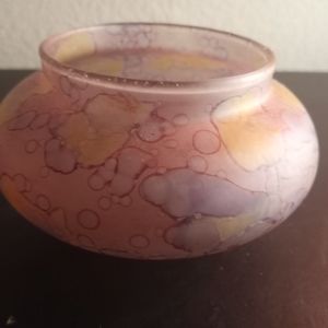 VTG Reuben Art Glass 5" Rose Bowl